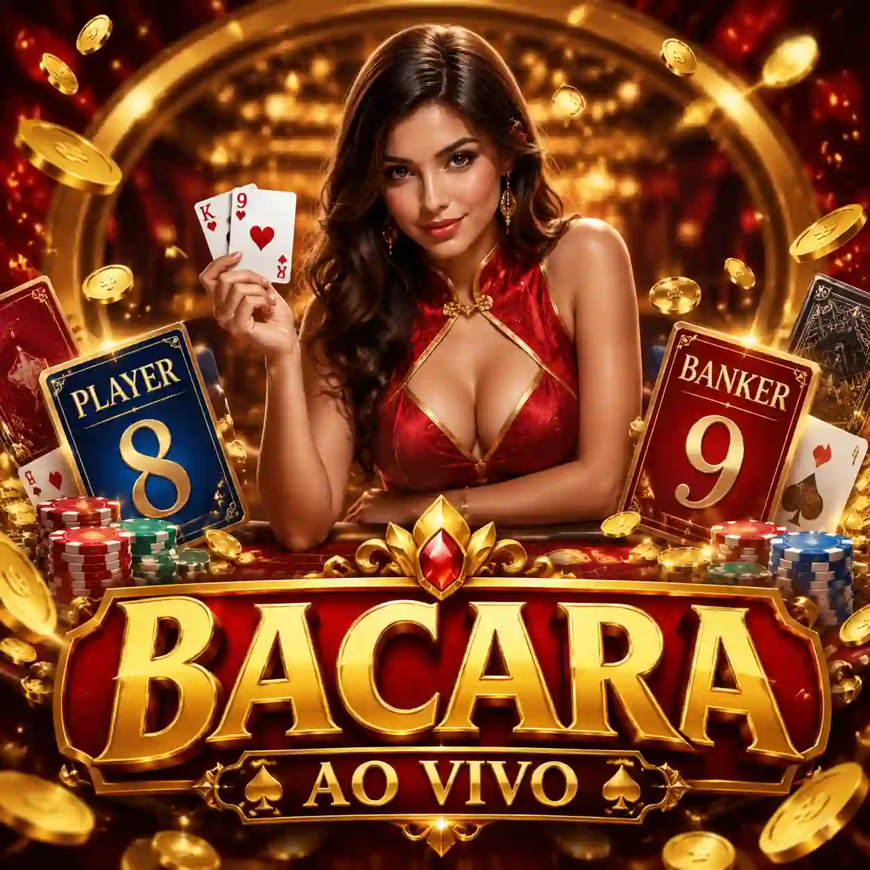 Mesa de Baccarat ao vivo com dealer no cassino zz2.com