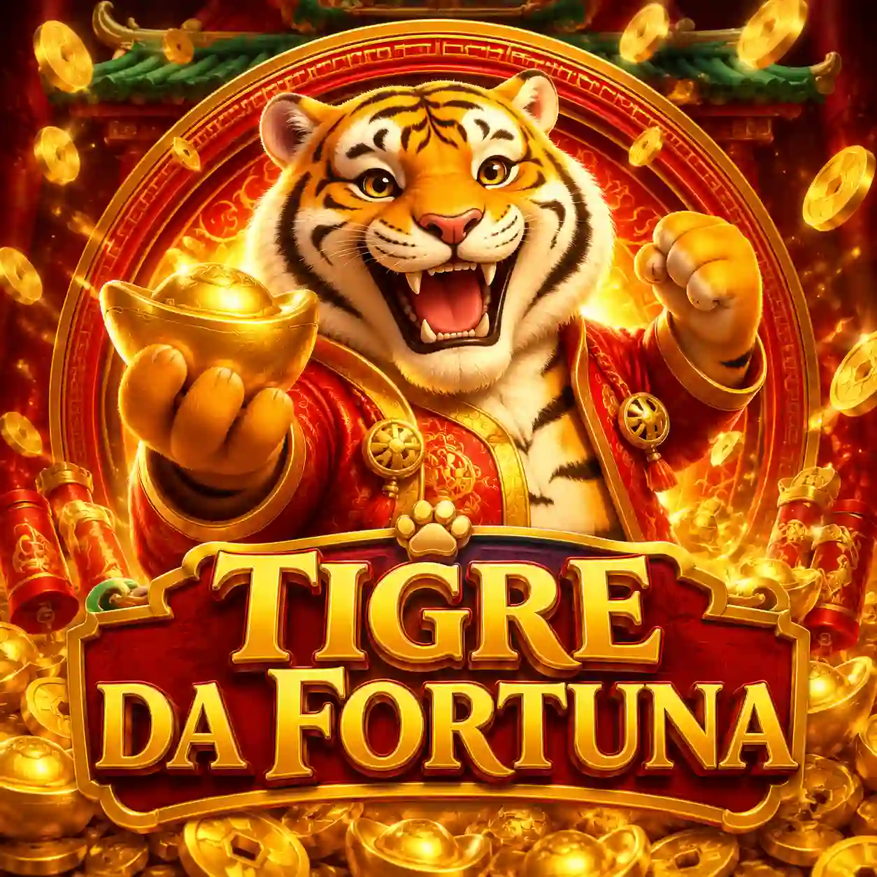 Fortune Tiger slot game com tema chinês e tigere dourado