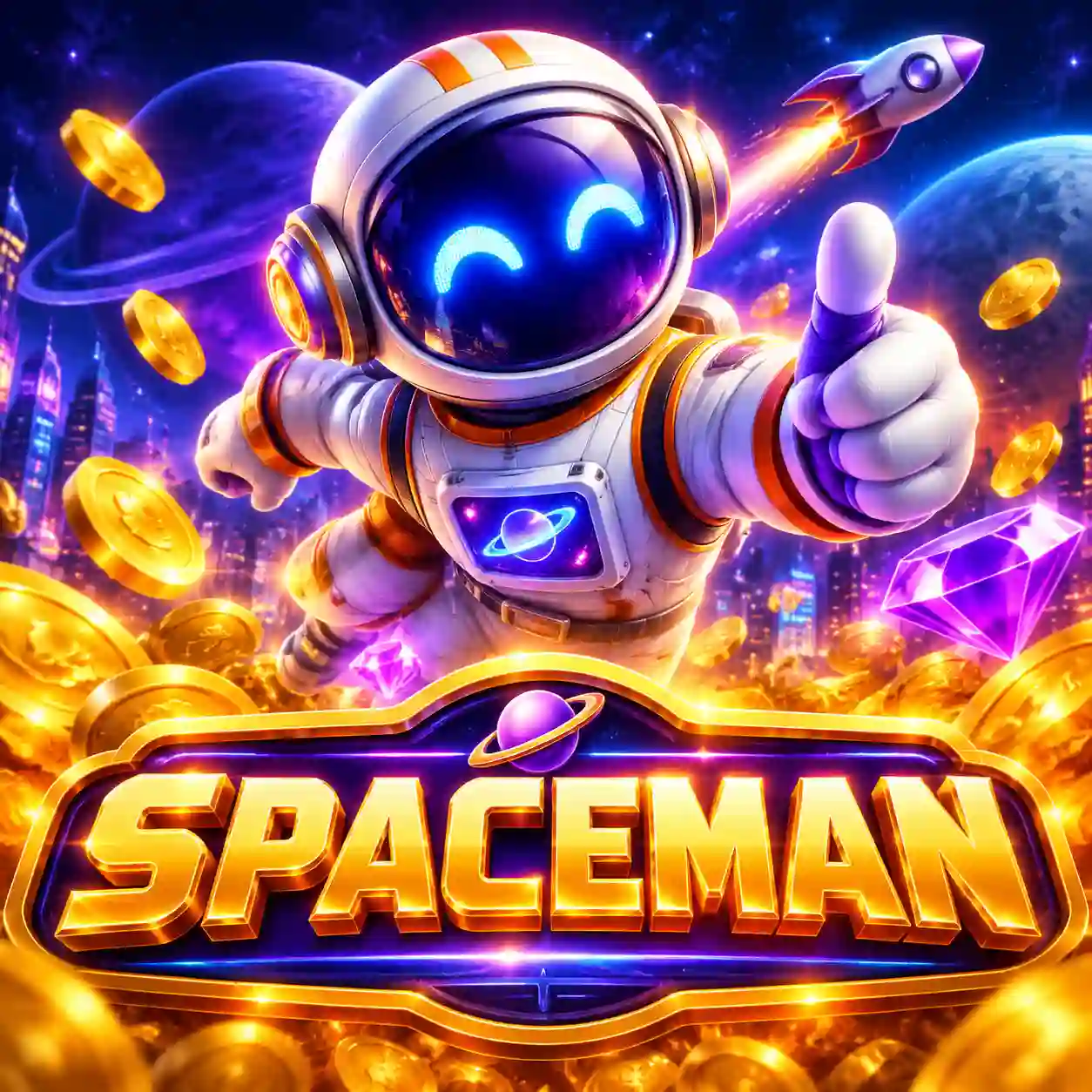 Spaceman crash game — astronauta flutuando no espaço